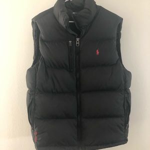 POLO RALPH LAUREN Men's Zip Down Vest BLACK XL
